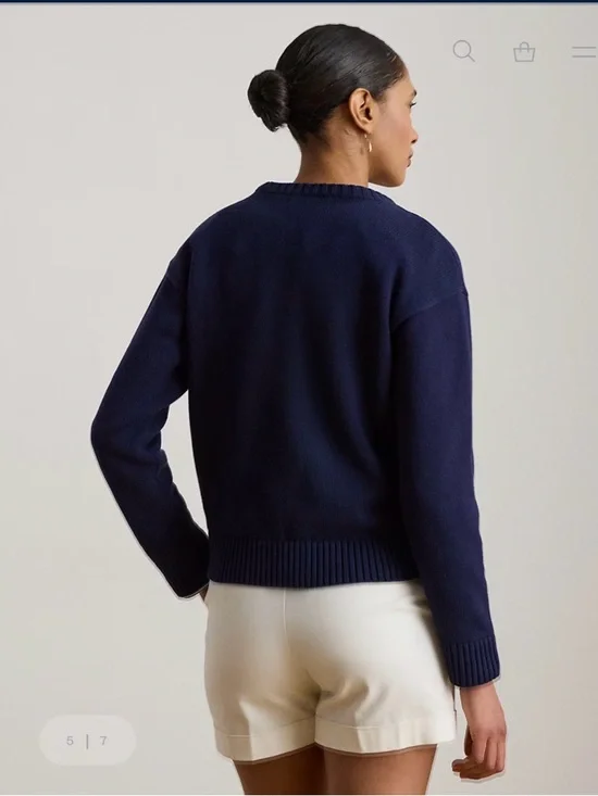 Lauren Ralph Lauren Cotton Dog Sweater - Picture 3 of 11